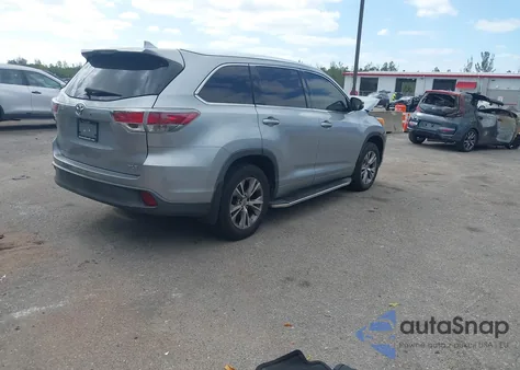 2014 Toyota Highlander Xle V6 z USA, uszkodzony, nr VIN 5TDKKRFH8ES023910